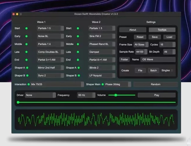 Ocean Swift Wavetable Creator v1.4.5