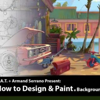 Creature Art Teacher – How to Design & Paint a Background Layout with Armand Serrano