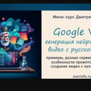 Dmitry Zverev – Amazing Neural Network Videos Google Veo. Tariff Mini-course on Veo video