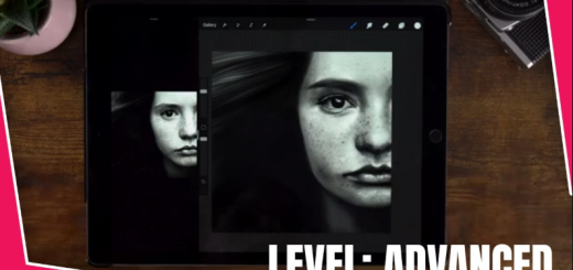 Art With Flo – VIDEO TUTORIAL: Portrait Painting Black & White – Skin texture