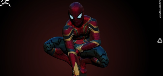 Libel Academy – Traje Hardsurface en ZBrush – Iron Spider